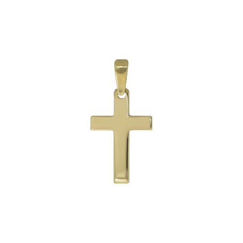 Taufanhänger KREUZ, Gelbgold, 14 Karat - 55493