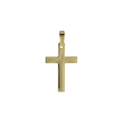 Taufanhänger KREUZ, Gelbgold, 14 Karat - 55494