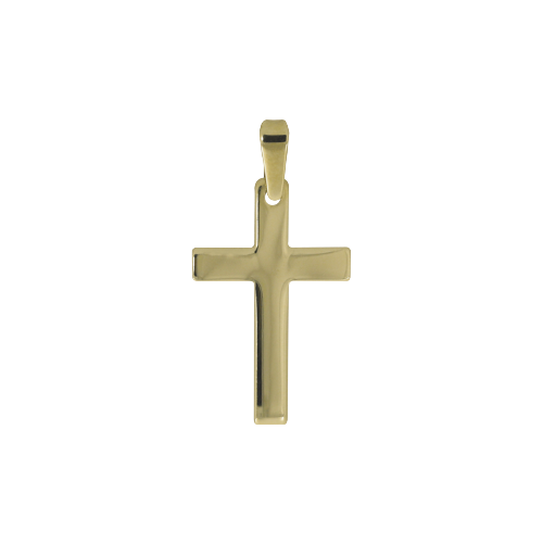 Taufanhänger KREUZ, Gelbgold, 14 Karat - 55496